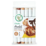 Ohuhu Honolulu Alcohol Art Markers Skin Tones Brush & Chisel Σετ 6 τμχ