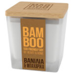 Αρωματικό κερί σόγιας Bamboo Heart & Home Βανίλια & Μπαχαρικά 80gr - 27671W0512