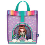 Τσαντάκι φαγητού χειρός Santoro Gorjuss Be Kind To Our Planet Μωβ 1203GJ03