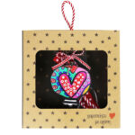 Γούρι Στολίδι τύχης - Ρόδι Καρδιά