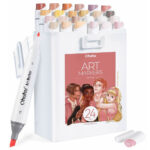 Ohuhu Kaala Alcohol Art Markers Skin Tones Chisel & Fine Σετ 24 τμχ